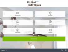 Tablet Screenshot of hotelcostablancadenia.com